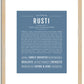 Rusti | Name Art Print