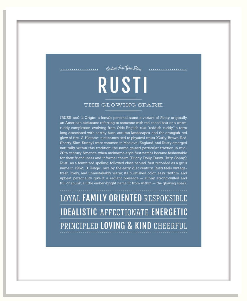 Rusti | Name Art Print