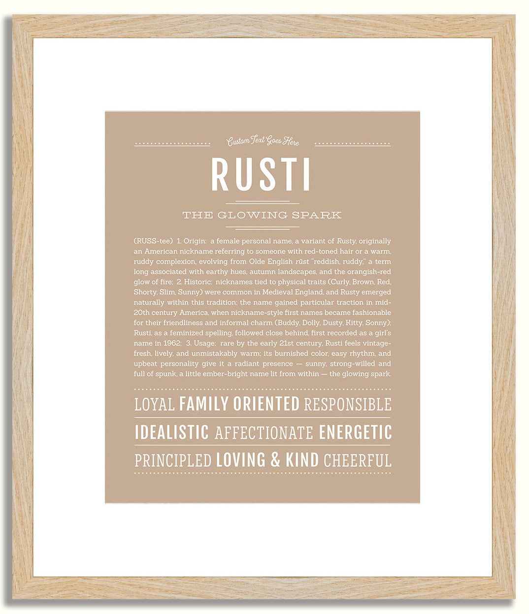 Rusti | Name Art Print