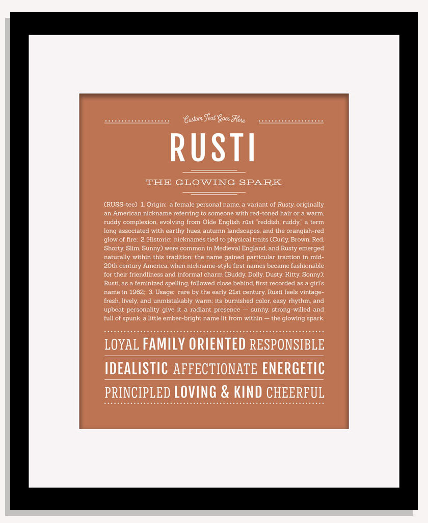 Rusti | Name Art Print