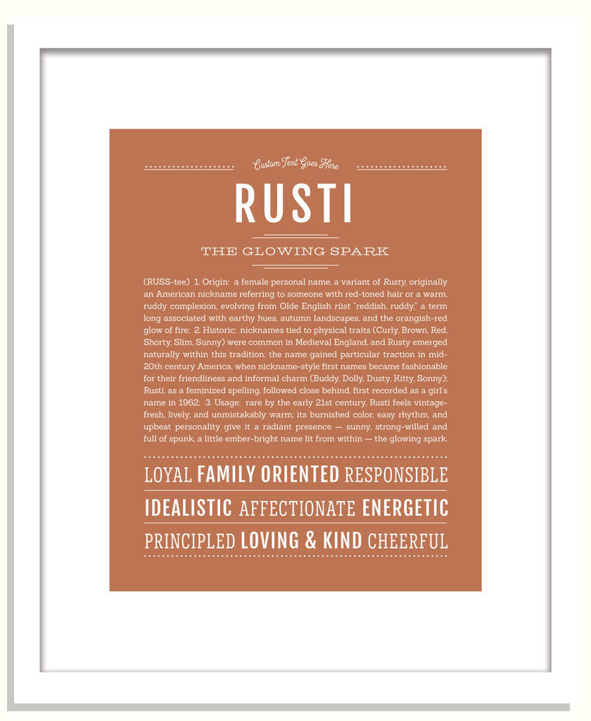 Rusti | Name Art Print