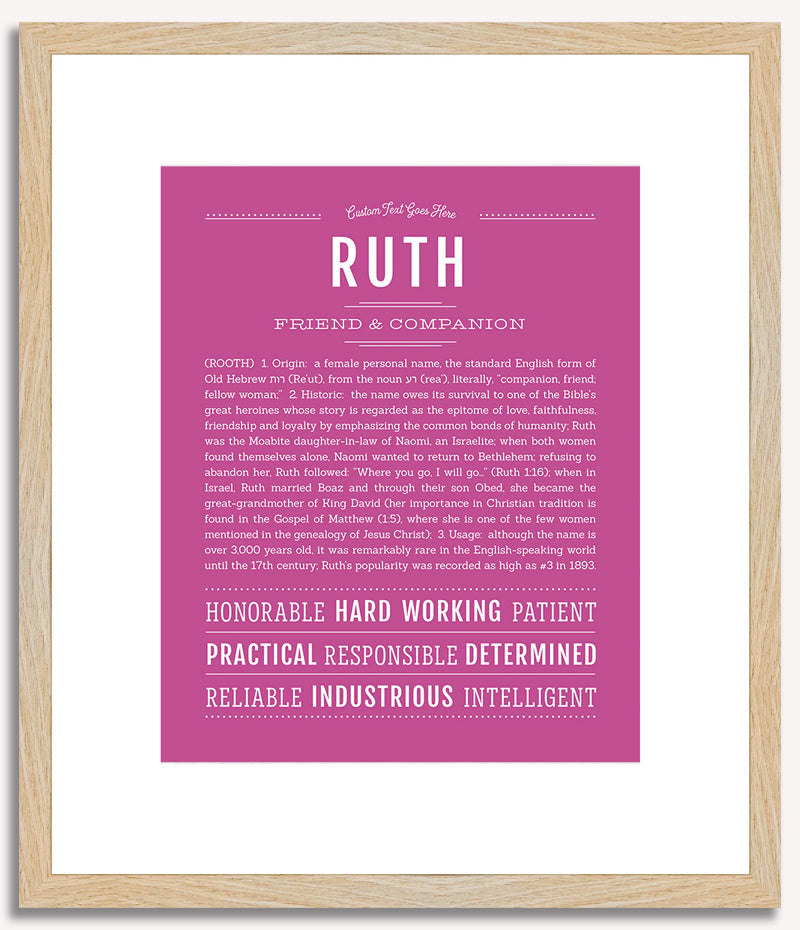 Ruth | Name Art Print