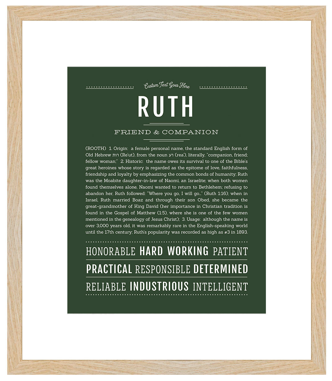 Ruth | Name Art Print