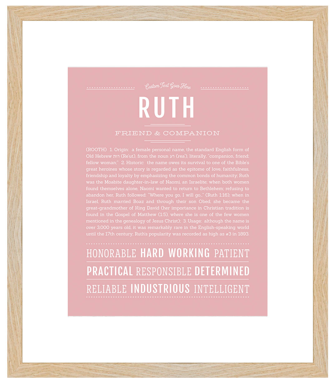 Ruth | Name Art Print