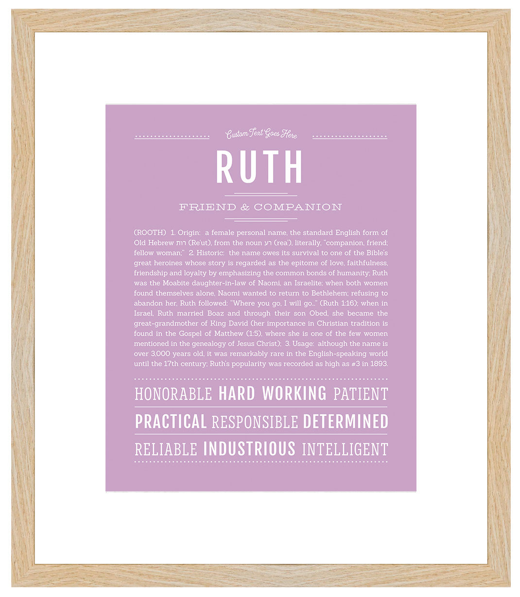 Ruth | Name Art Print