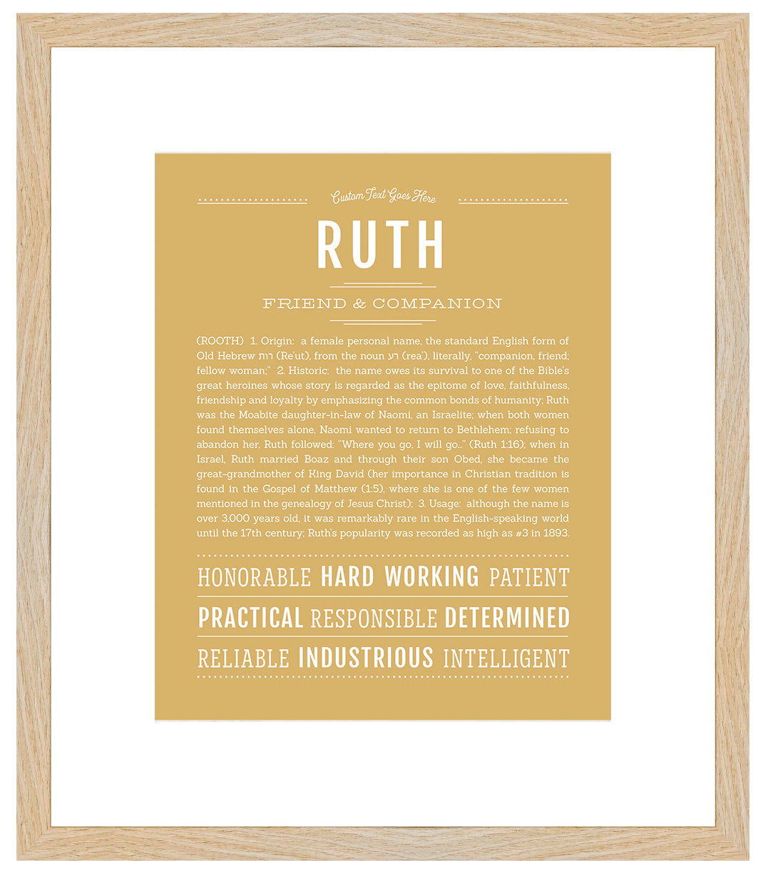 Ruth | Name Art Print