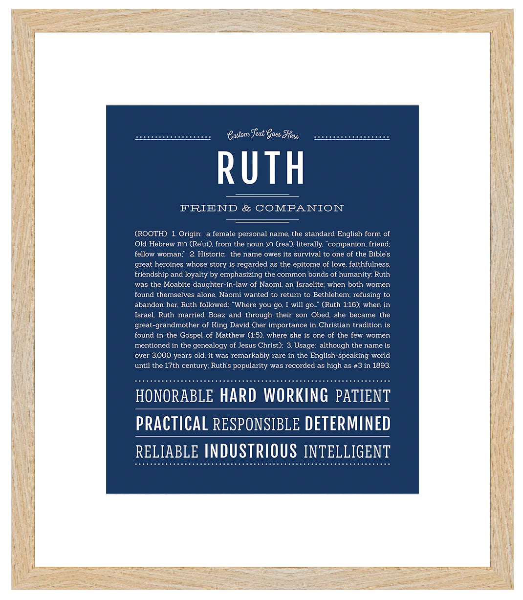 Ruth | Name Art Print