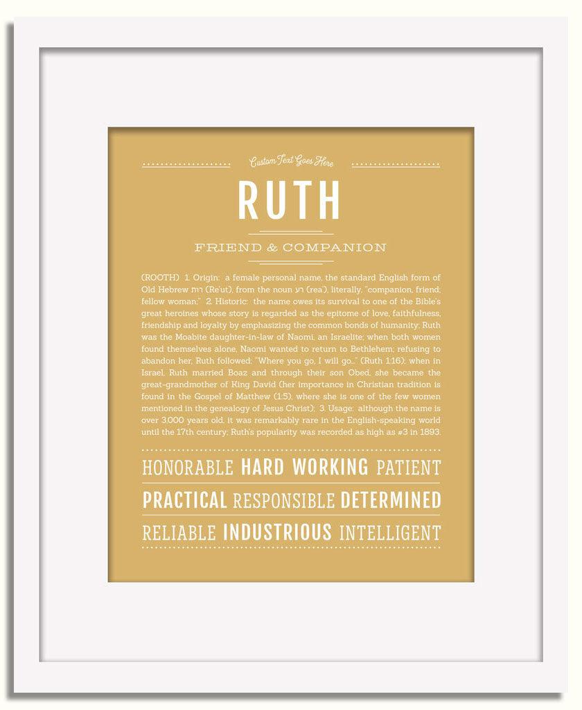 Frame Options | Matte Gold | White Frame, Matted