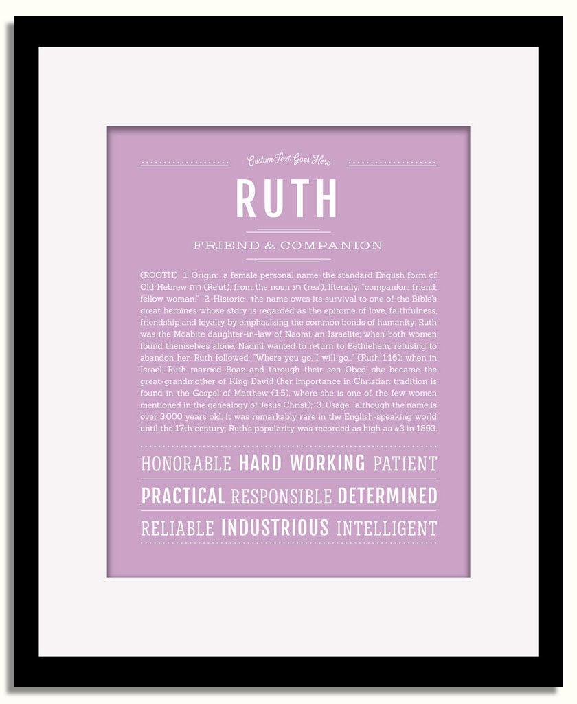 Frame Options | Lilac | Black Frame, Matted