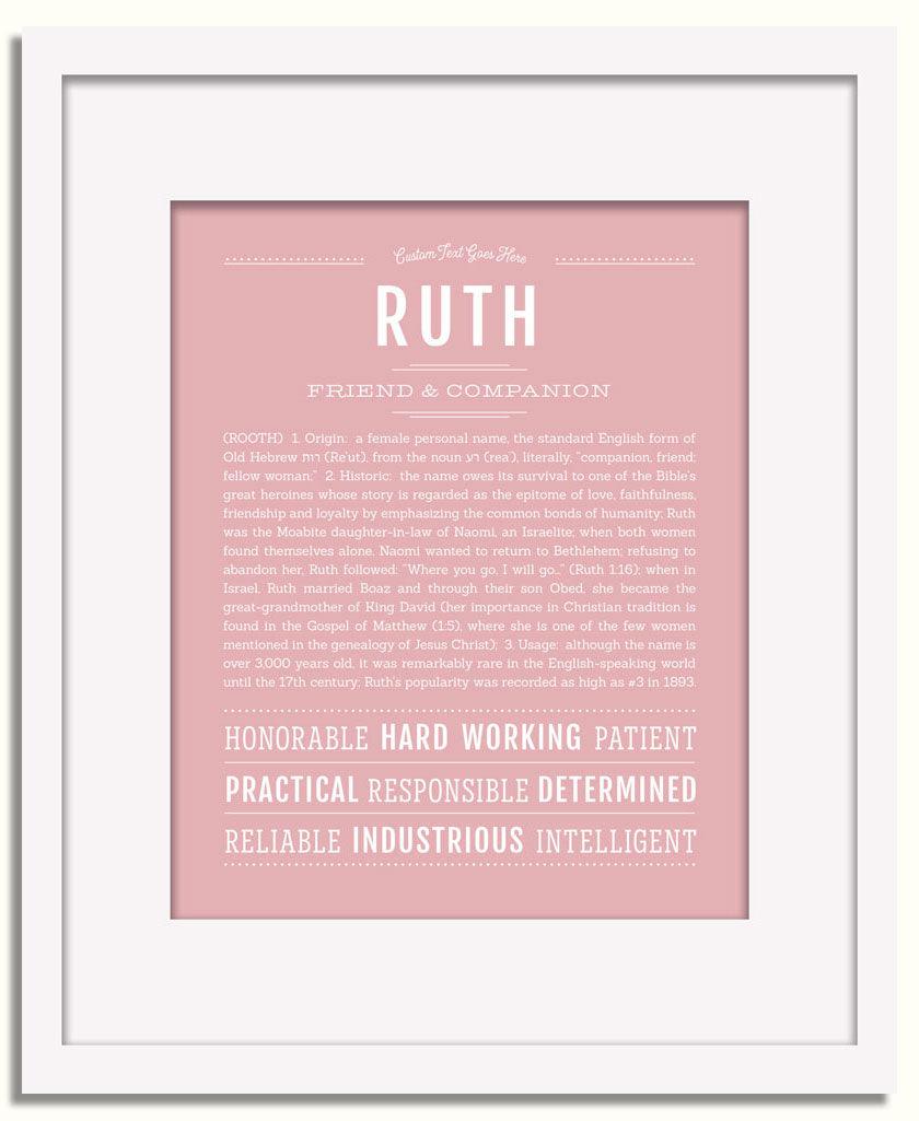 Frame Options | Dusty Rose | White Frame, Matted