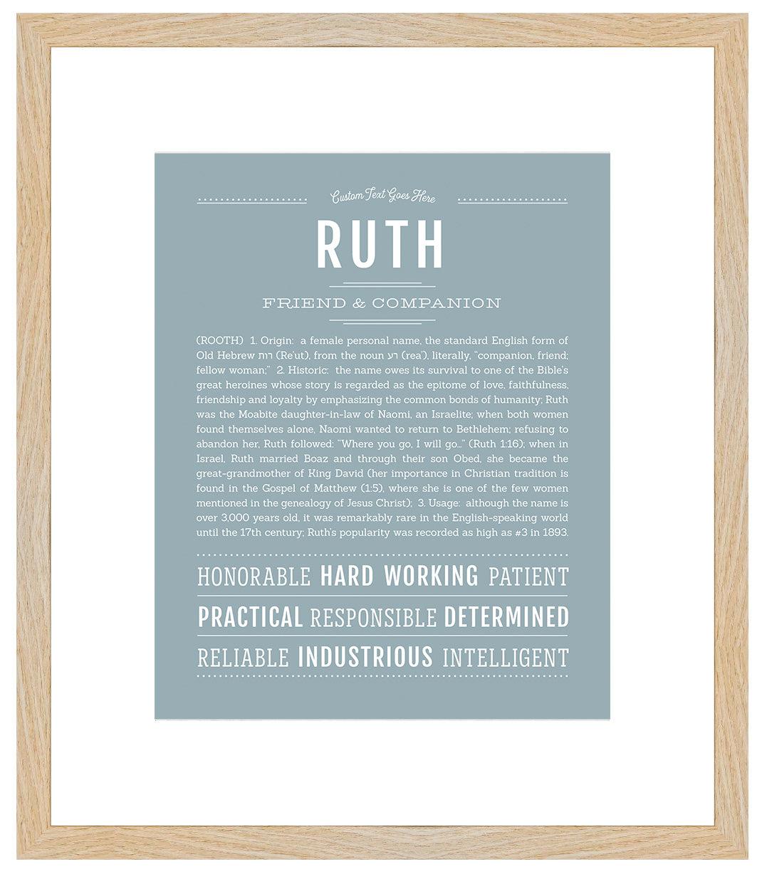 Ruth | Name Art Print