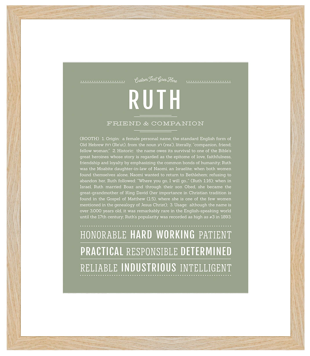 Ruth | Name Art Print