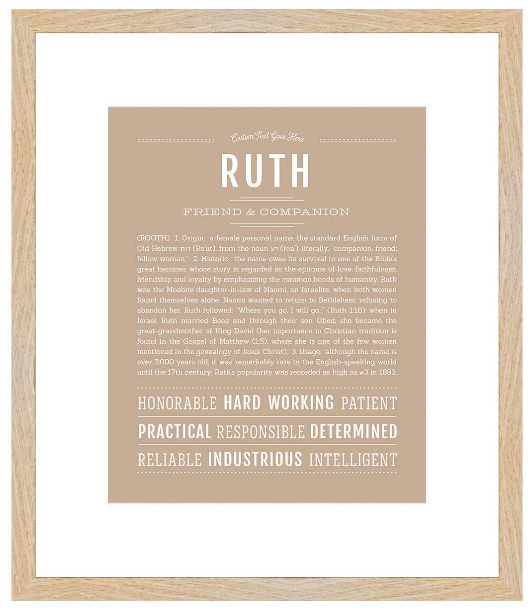 Ruth | Name Art Print