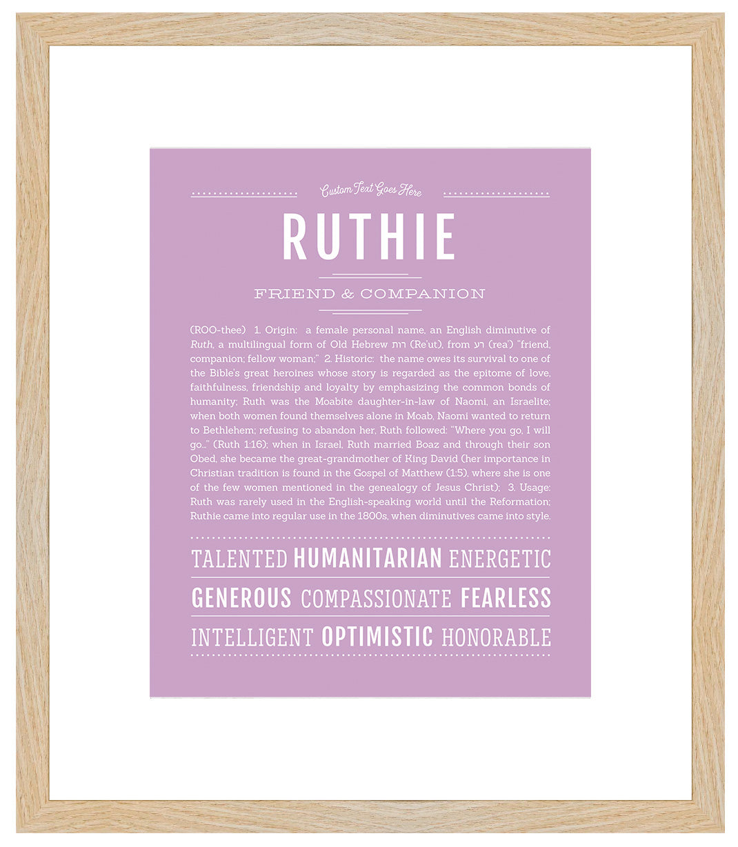 Ruthie | Name Art Print