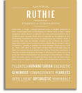 Ruthie | Name Art Print – Name Stories