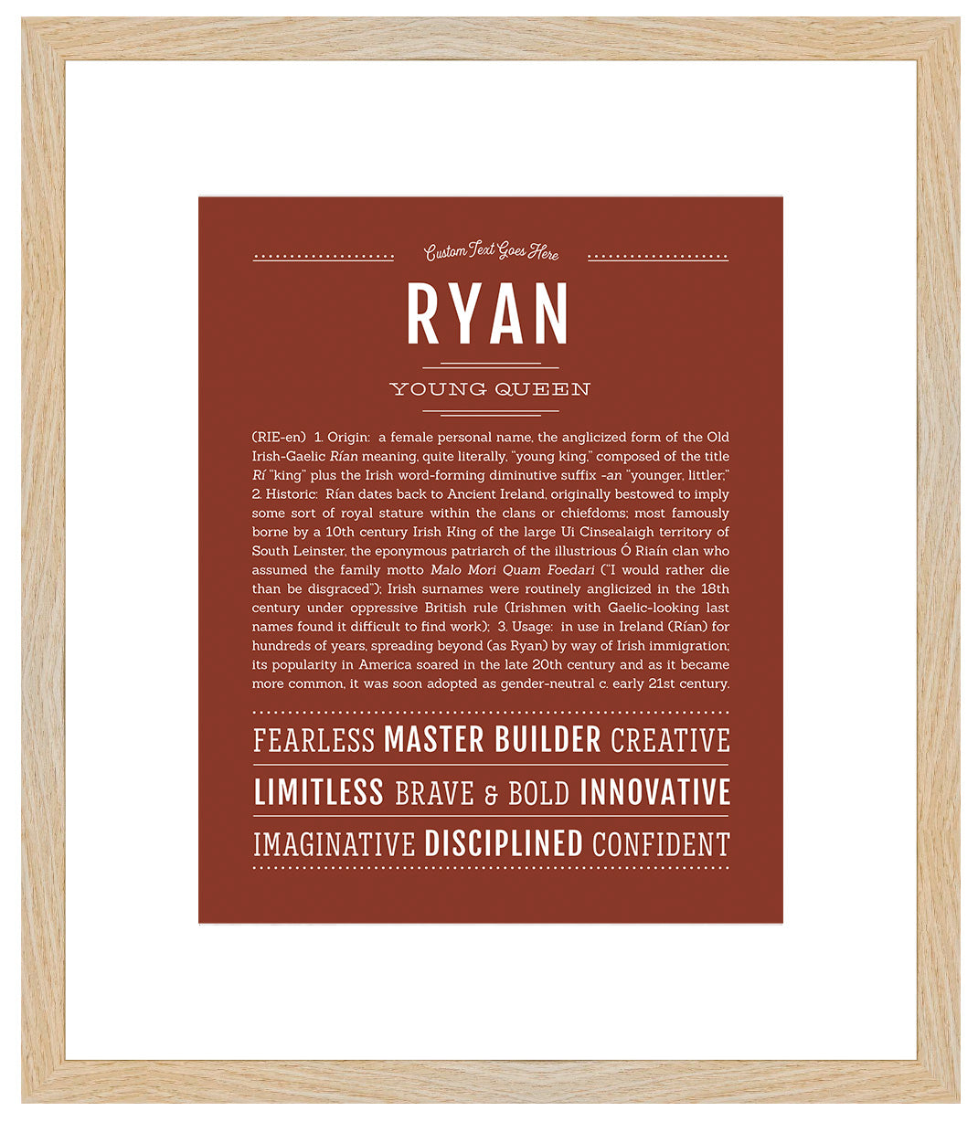 Ryan | Name Art Print