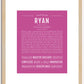 Ryan | Name Art Print