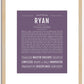 Ryan | Name Art Print