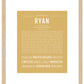 Ryan | Name Art Print