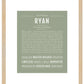 Ryan | Name Art Print