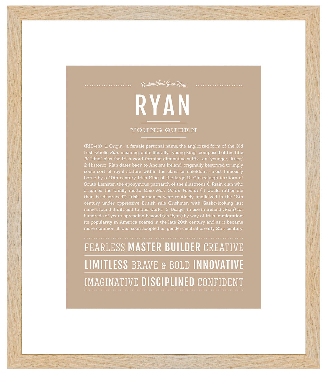 Ryan | Name Art Print