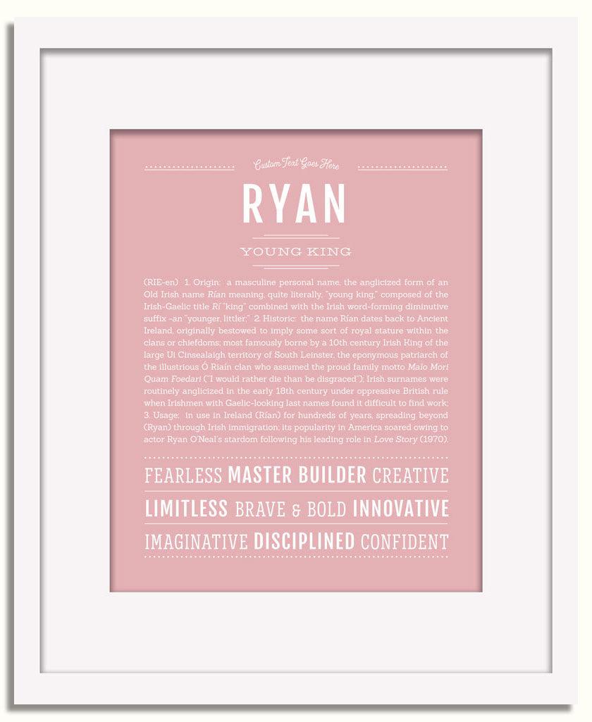 Frame Options | Dusty Rose | White Frame, Matted