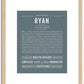 Ryan | Name Art Print