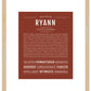 Ryann | Name Art Print