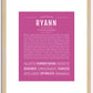 Ryann | Name Art Print