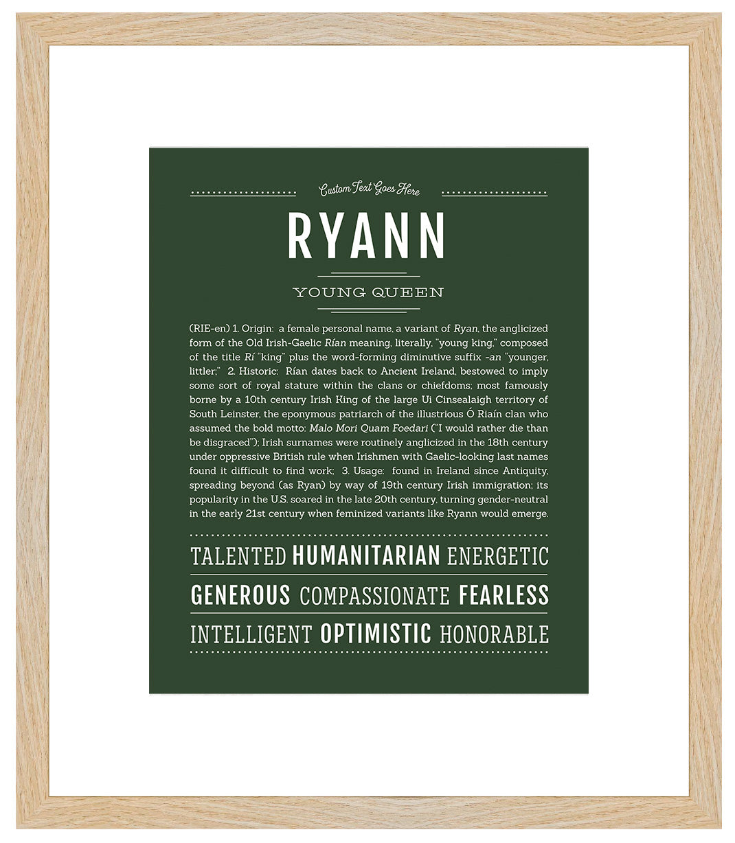 Ryann | Name Art Print