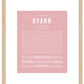 Ryann | Name Art Print