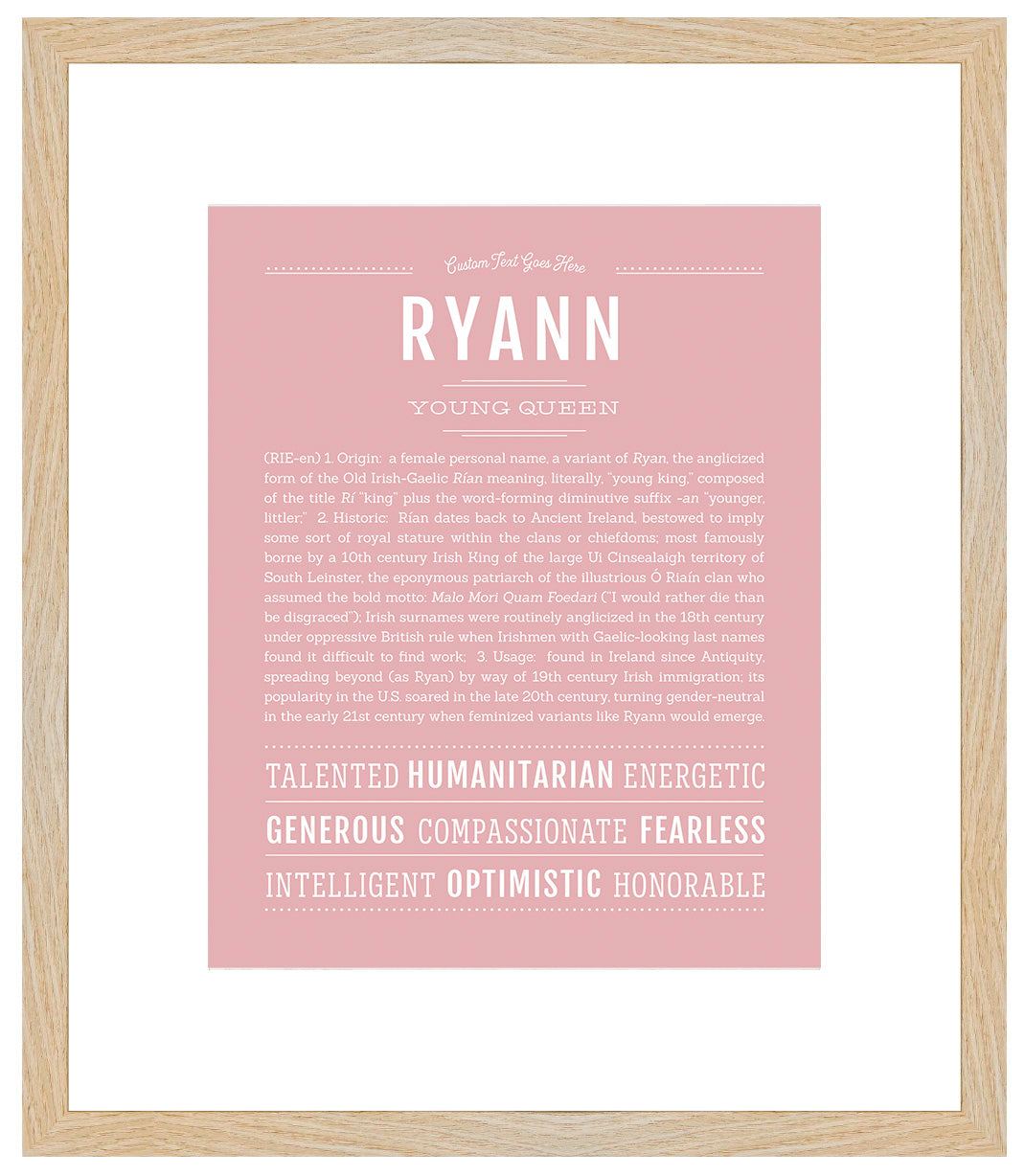 Ryann | Name Art Print