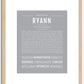 Ryann | Name Art Print