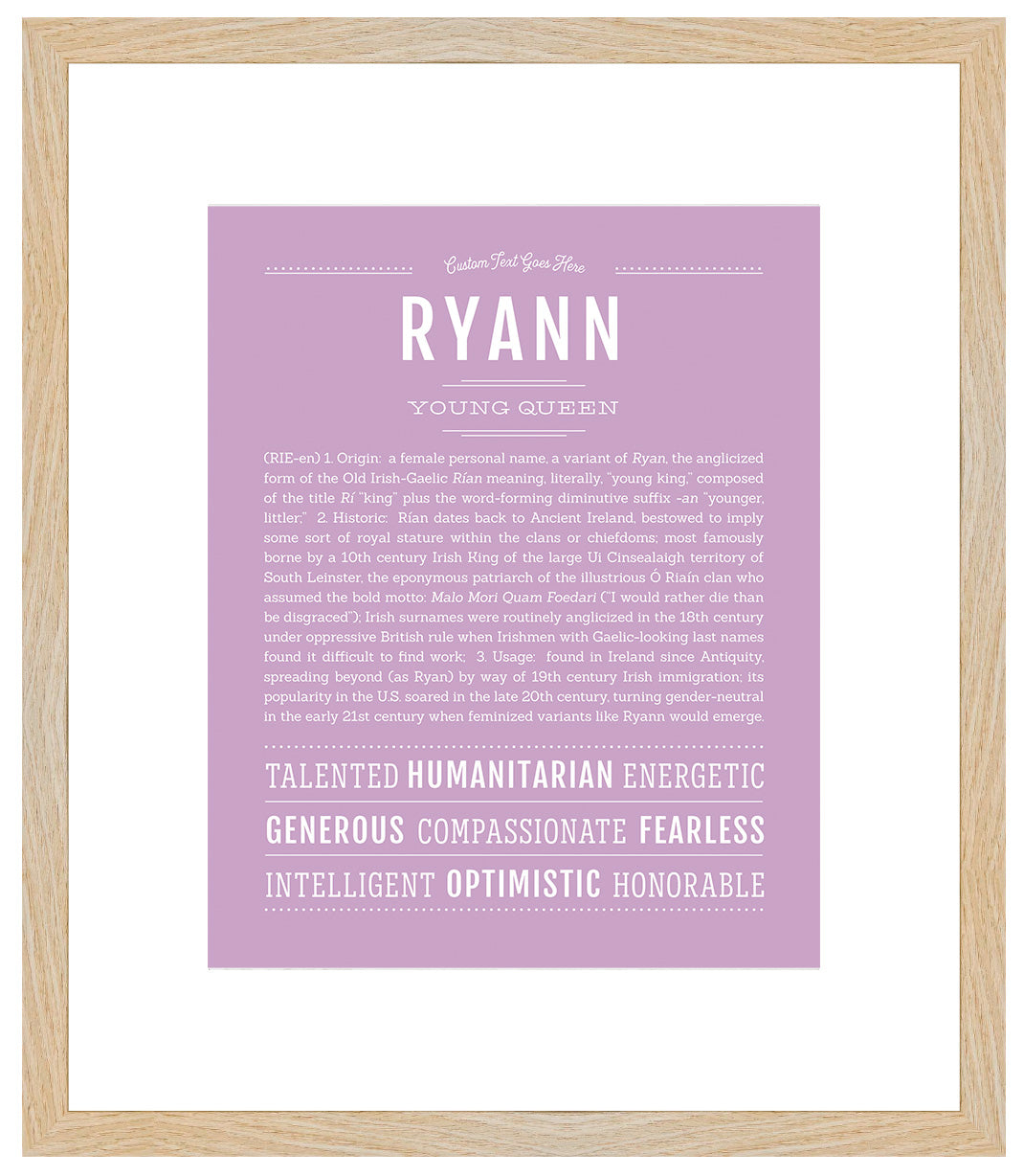 Ryann | Name Art Print