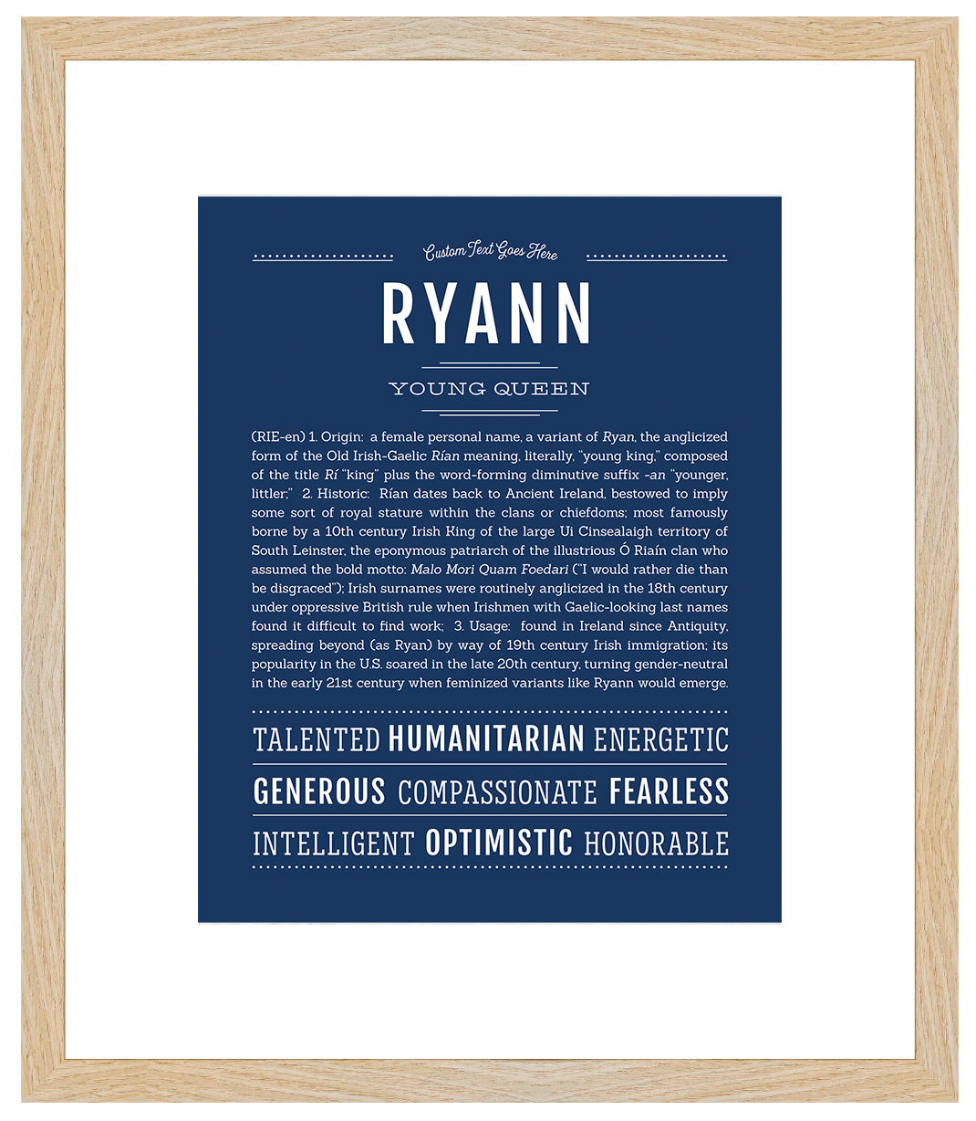 Ryann | Name Art Print