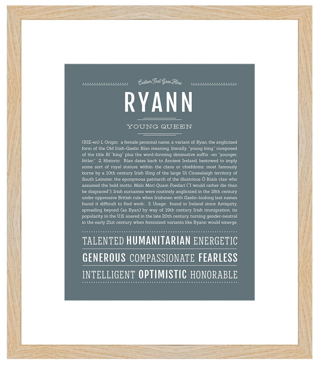 Ryann | Name Art Print