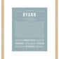 Ryann | Name Art Print