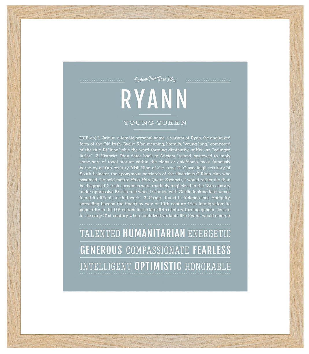 Ryann | Name Art Print