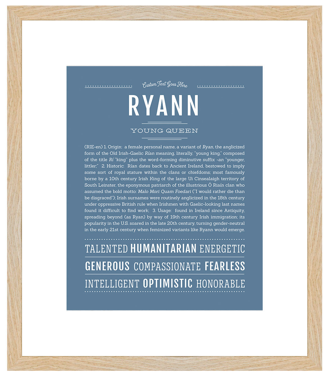 Ryann | Name Art Print