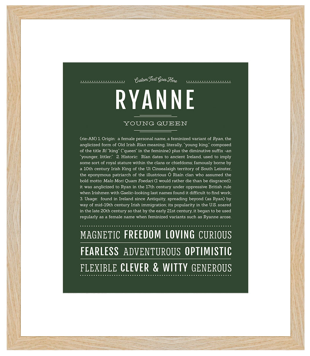 Ryanne | Name Art Print