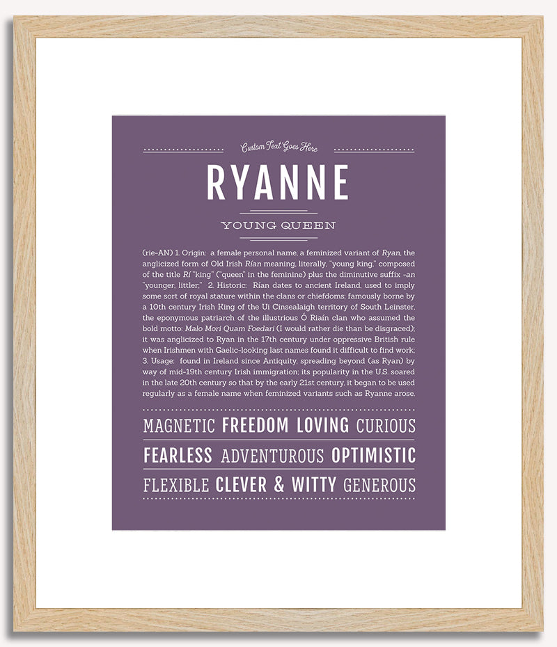 Ryanne | Name Art Print