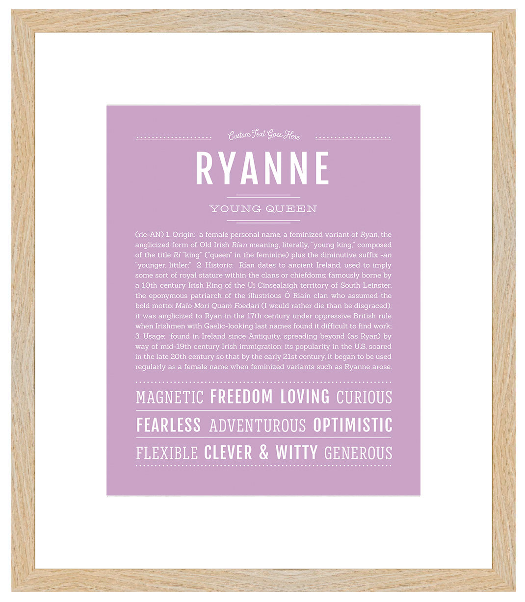 Ryanne | Name Art Print