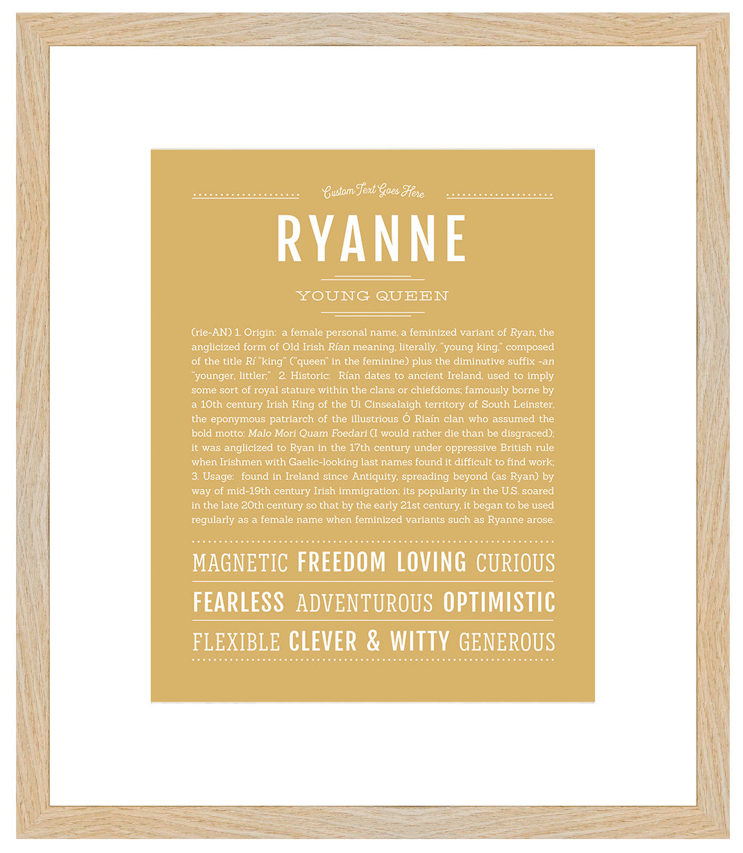 Ryanne | Name Art Print