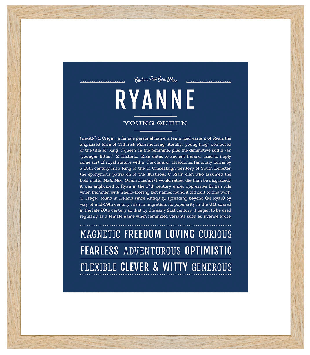 Ryanne | Name Art Print