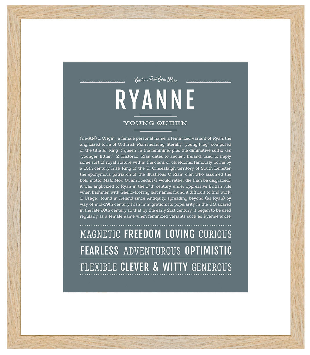 Ryanne | Name Art Print