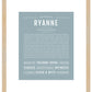 Ryanne | Name Art Print