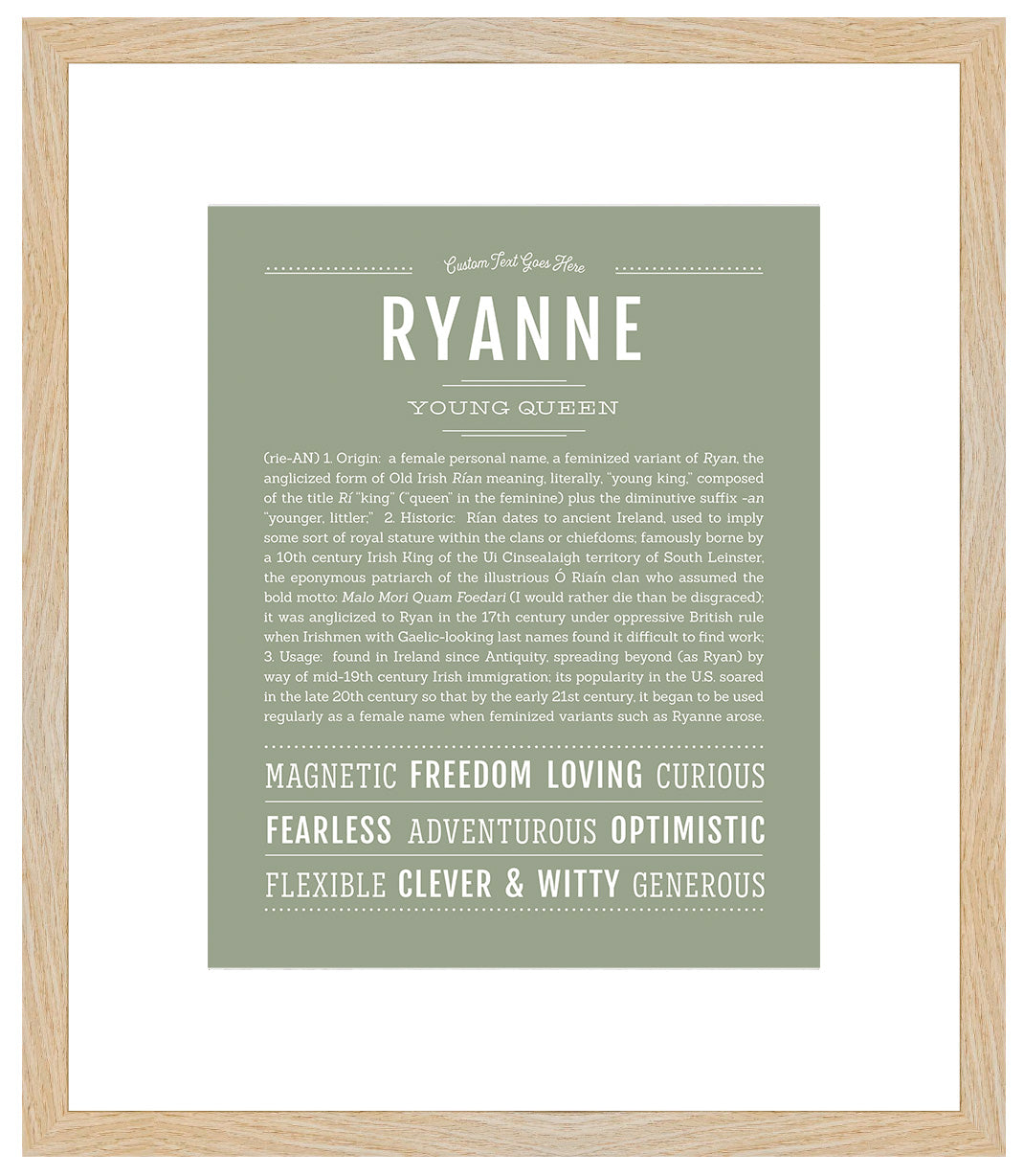 Ryanne | Name Art Print