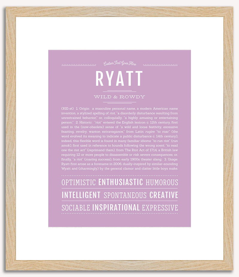 Ryatt | Name Art Print