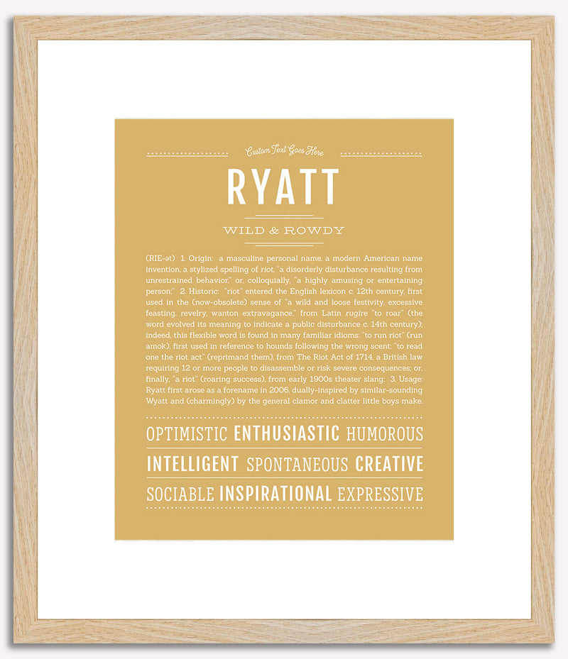 Ryatt | Name Art Print