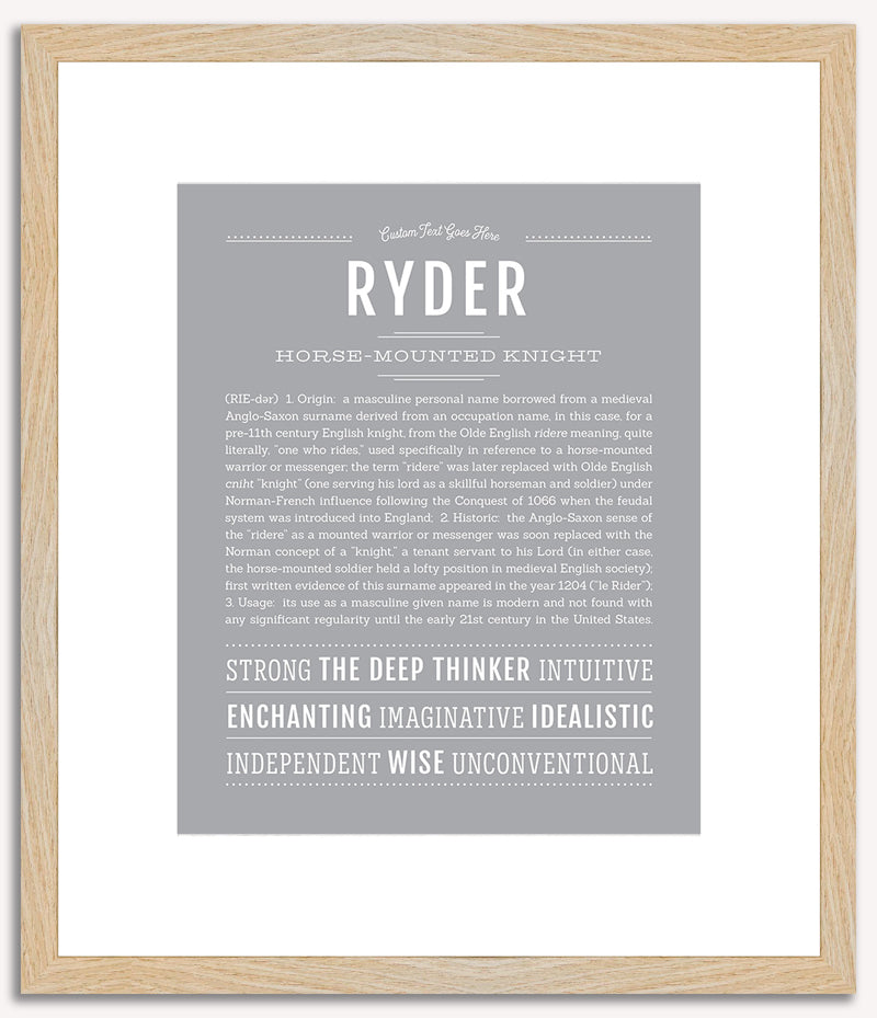 Ryder | Name Art Print